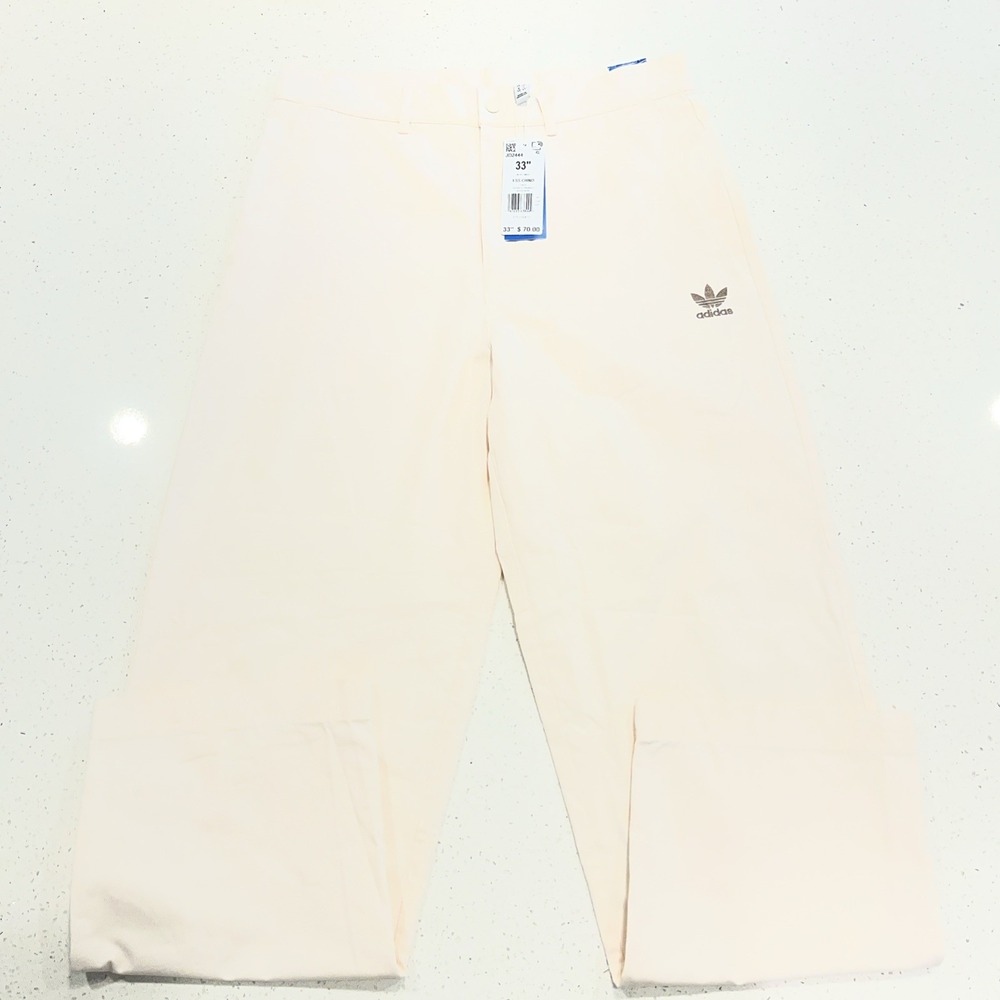 NwT Adidas Loose Fit Straight Leg Full Length Style Chino Pants 33/30 NWT